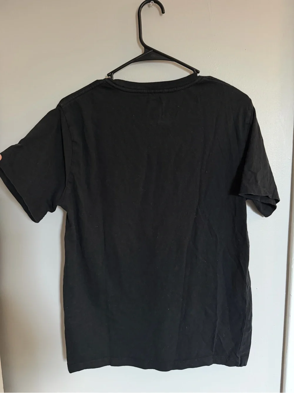 Levi's Black Short-Sleeve Tee with White Logo Panel